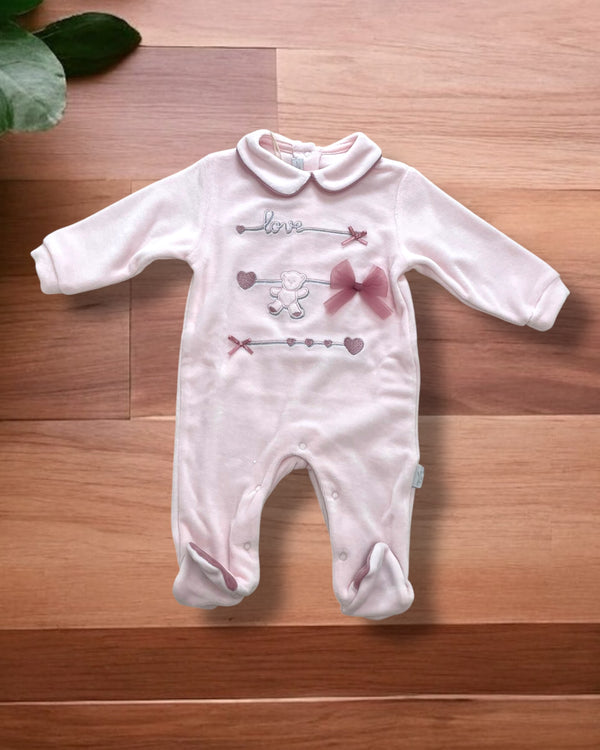 Tutina nascita con orsetto e fiocchi - LJ-244 dis.14