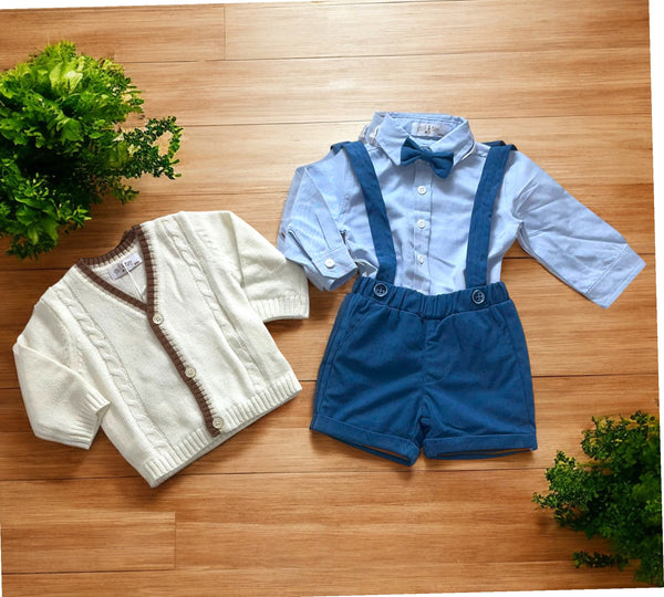 Completo
Cardigan
Camicia 
Salopette - SBBO-032-B3