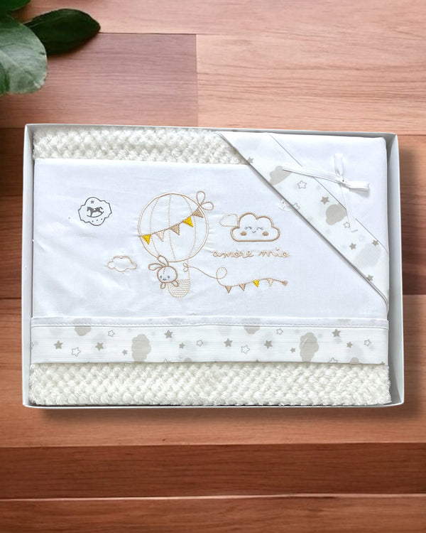 Coordinato 
Lenzuola + Copertina per culla Next to me - 548 dis. 309