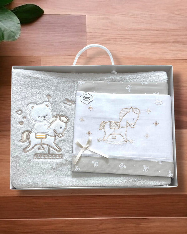 Coordinato 
Lenzuola + Copertina per culla Next to me - 549 dis. 318