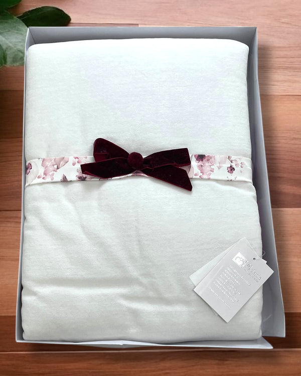 Coperta per carrozzina con fiocco in velluto - C0904