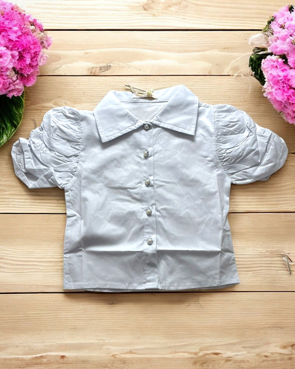 CAMICIA CON MANICHE A SBUFFO - XBA-1640