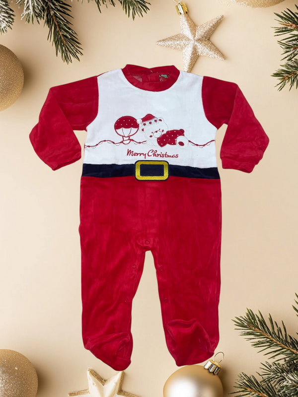 Tutina intera Natalizia con stampa orsetto Merry Christmas - XNA-262