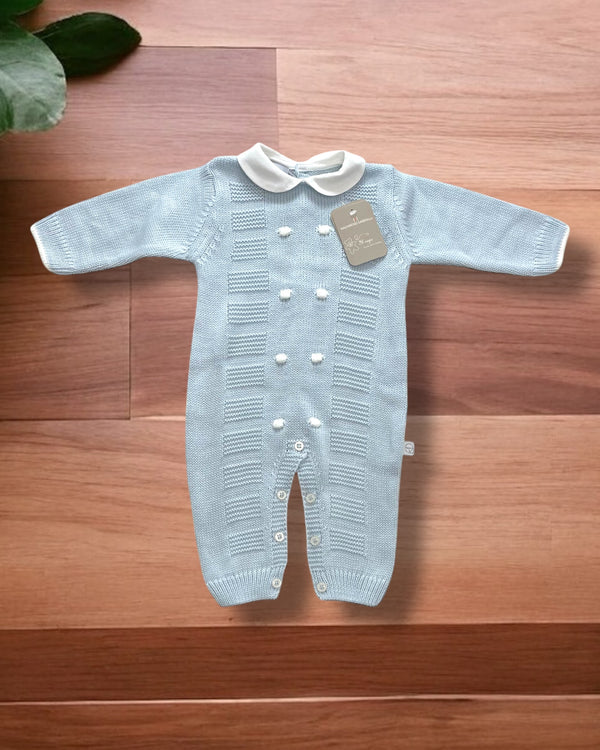 Tutina nascita in lana disegno treccia - NG-2041 dis.1