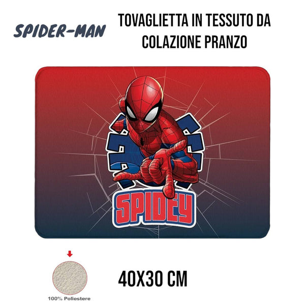 Tovaglietta tessuto spiderman - TOVAGLIETTA SPIDERMAN