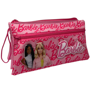 TOMBOLINO BARBIE 3 SCOMPARTI BUSTINA ASTUCCIO PORTACOLORI 22 CM - 674297