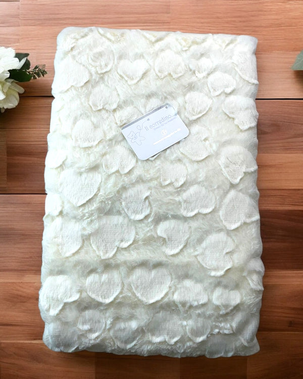 Coperta cuore pelliccetta per carrozzina 75x90 cm - NG-445