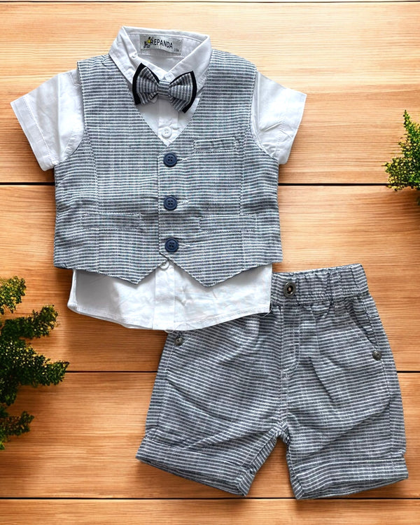 Coordinato 3pz
Camicia;
Gilet e Pantalone corto. - RP-F1173