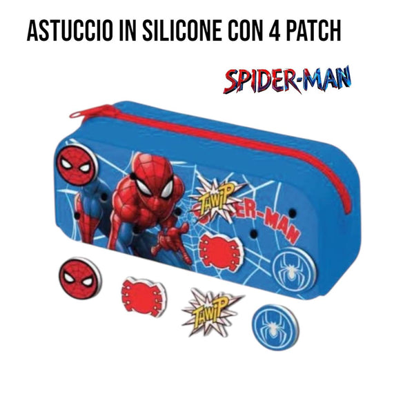 Astuccio in silicone spiderman con patch - SP1184