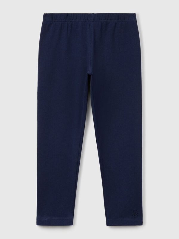 Leggings tinta unita blu Scuola- FH1244