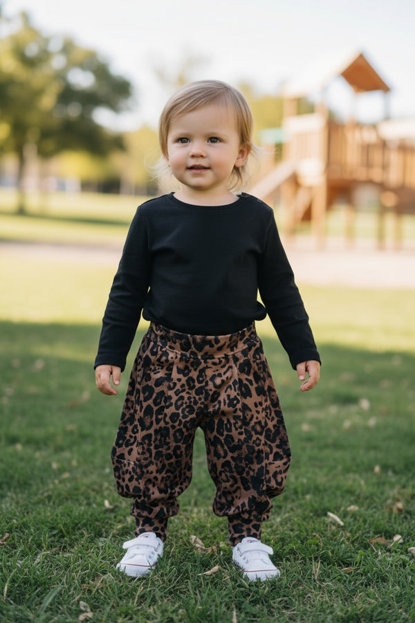 Pantalone leopardato con elastico i caviglia - 1090.