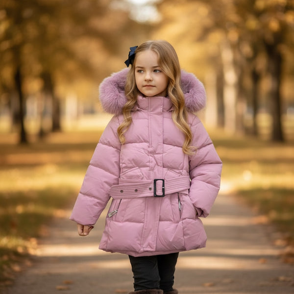Giubbino con pelliccia interna e cappuccio removibile - FE8040