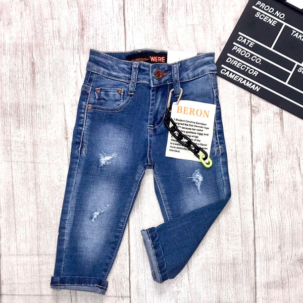 Jeans con accessorio laterale - ZNO-8658