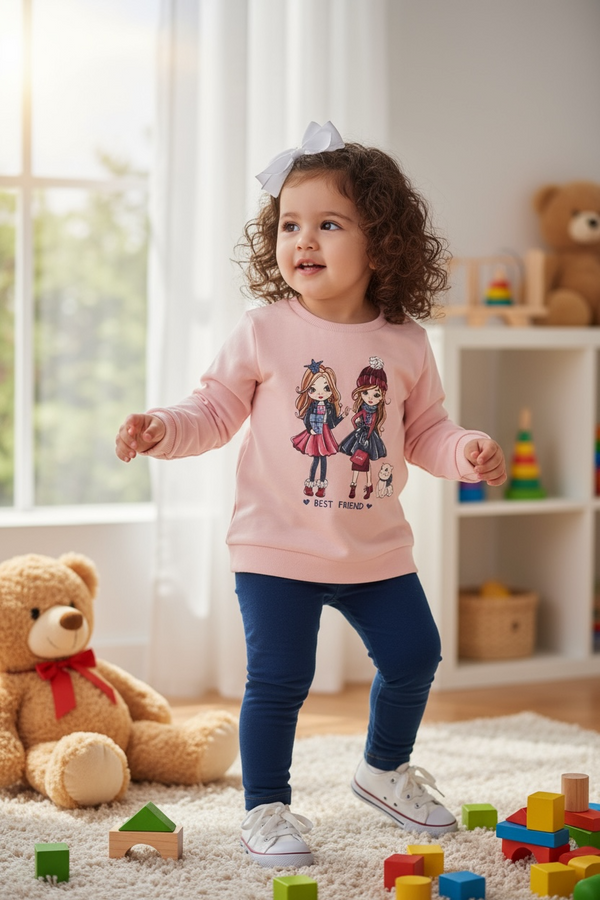 Completo
Max felpa con stampa
Leggings jeans - B-e581