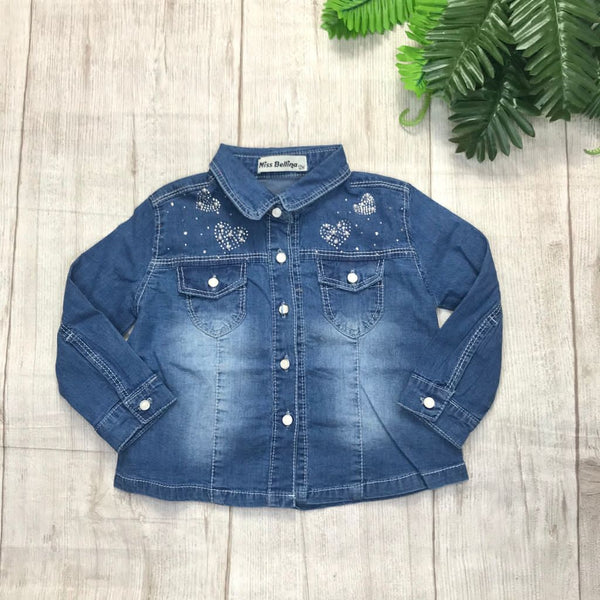 Camicia in jeans con brillantini - ZNA-2036