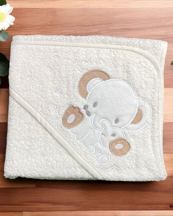 Accappatoio spugna a triangolo 70x70 - C2109 DIS. ELEFANTE