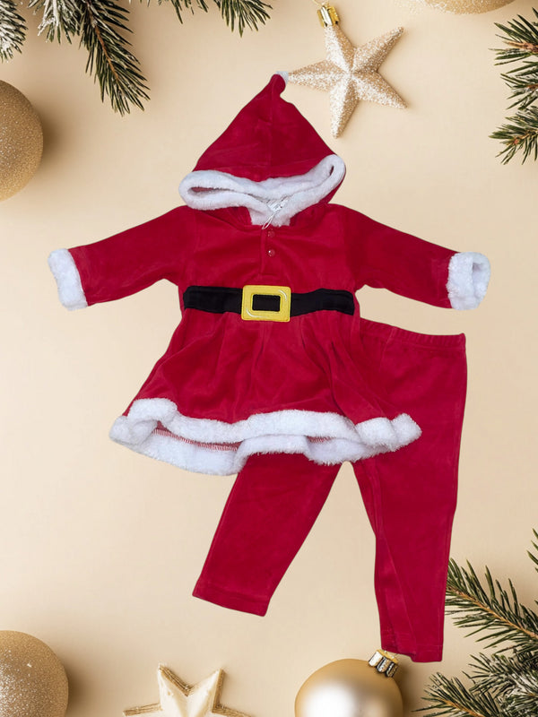 Completo Mamma Natale 
Giacca a vestitino con cappuccio 
Pantalone - FC257