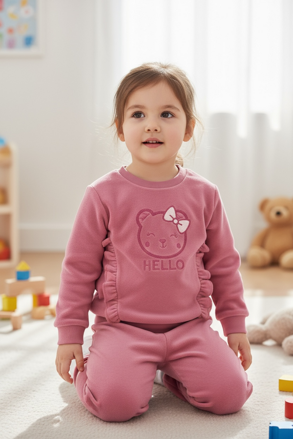 Tuta orsetto  2pz 
Felpa girocollo 
Pantalone - RW-2677