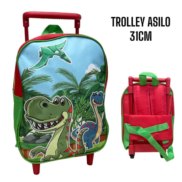 Trolley Asilo 31Cm Dinosauri