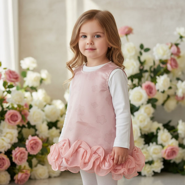 Vestitino in ecopelle con maglia in caldo Cotone - RW-2219