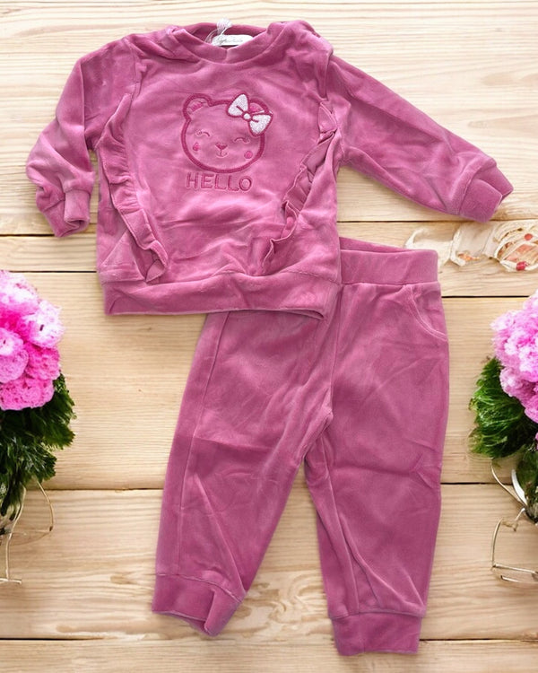 Tuta orsetto  2pz 
Felpa girocollo 
Pantalone - RW-2677