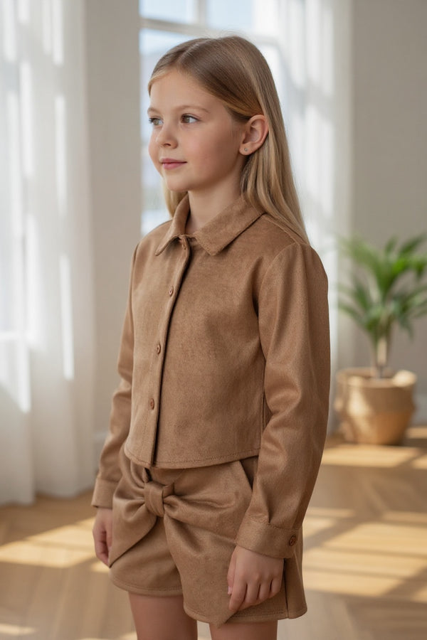 Coordinato
Camicia 
Pantaloncino con fioccone - 25365