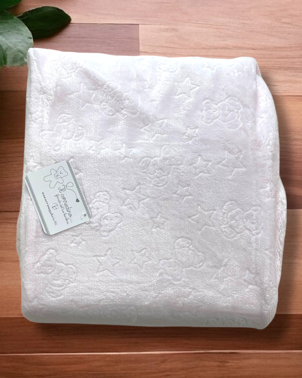 Coperta per culla double-face 110x140cm - NG-4839 dis. Stelle