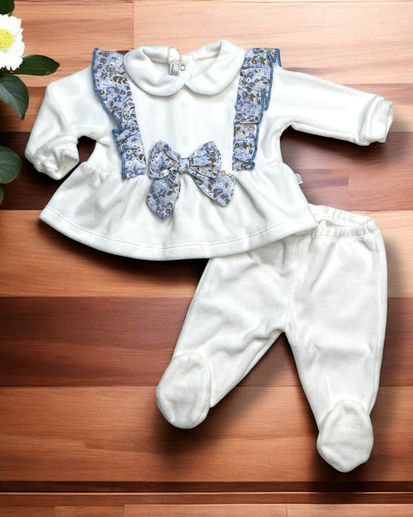 Completo Flower con fiocco in rilievo - NG-2220 dis.37