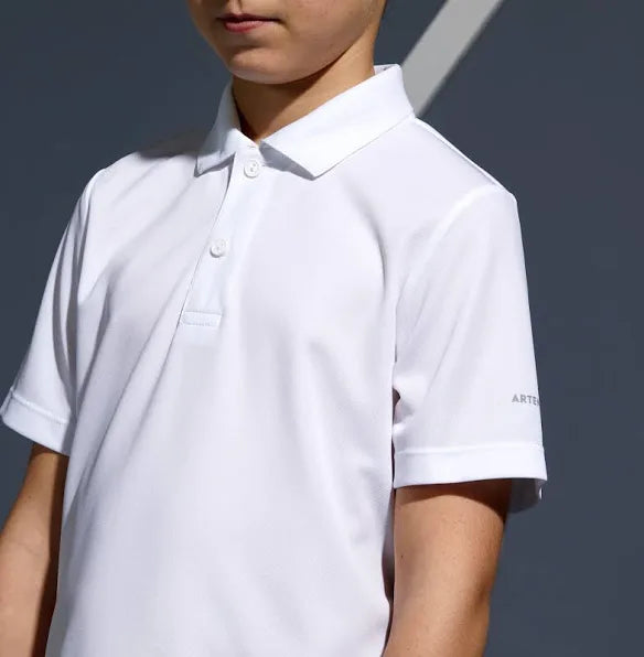 Polo Manica Corta per Bambini Bianca - POLO