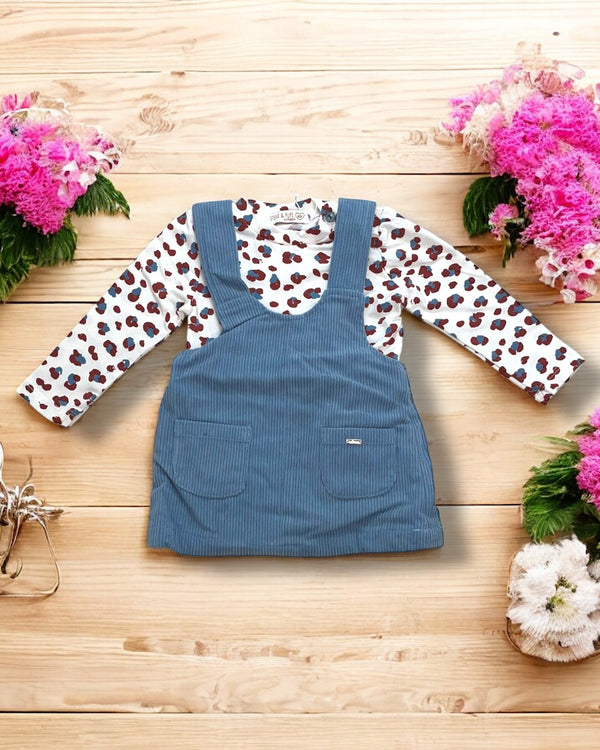 Completo
Maglia animalier
Salopette gonna - SBBA-1129-P3