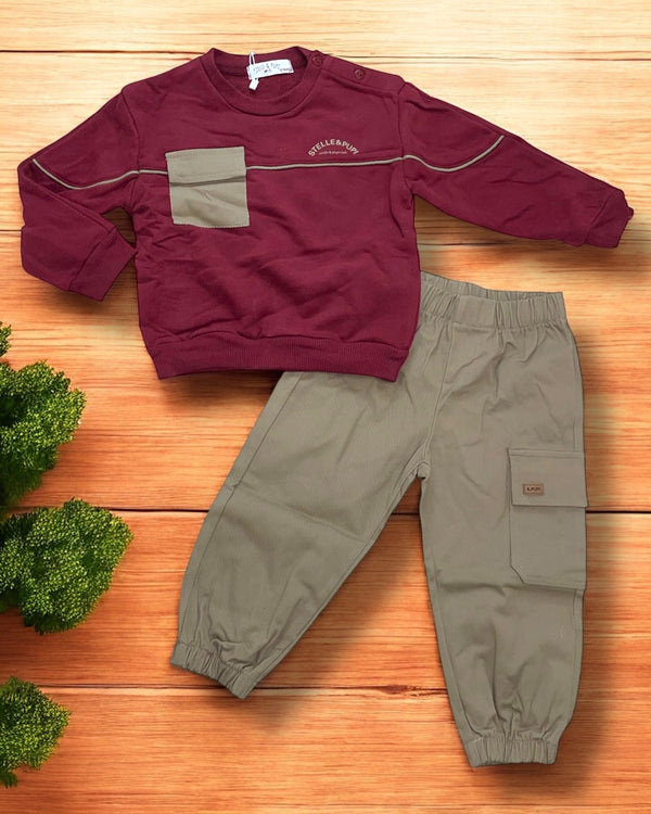Tuta giro collo 
Felpa  
Pantalone - SNO-1161-P3