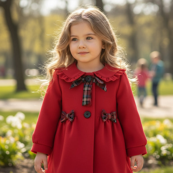 Cappottino con fiocchi scozzese - 221934