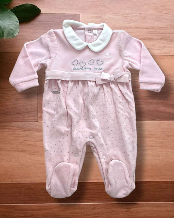 Tutina intera con fiocco in raso - 0661943R