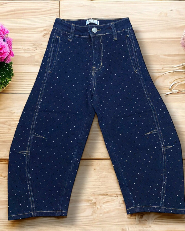 Jeans ballon brillantinato - 8548