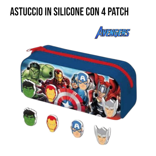 Astuccio Avengers in silicone con patch - AV1184