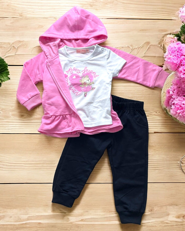 Tuta 3pz
Felpa
T-shirt
Pntalone - BK-693