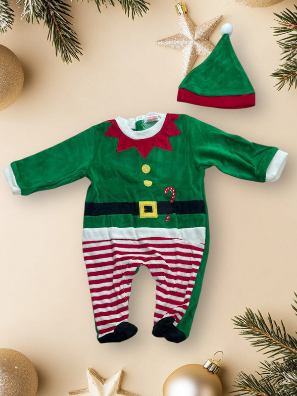 Tutina Natalizia piccolo Elfo - KF-0093