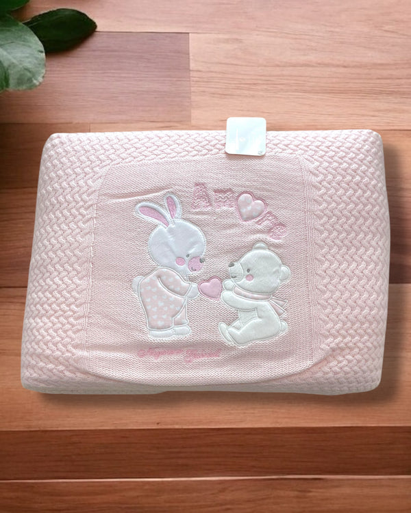 Piumoncino lana per culla 110x130cm - NG-4840 dis.1 Amore