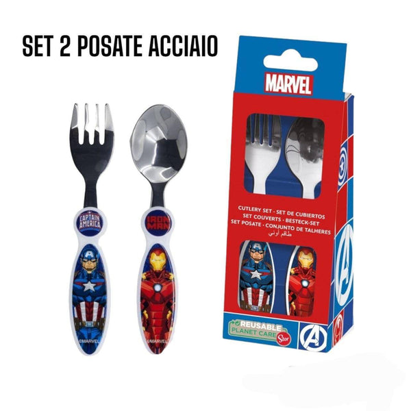 Set posate acciaio Avengers - ST74118 AVENGERS