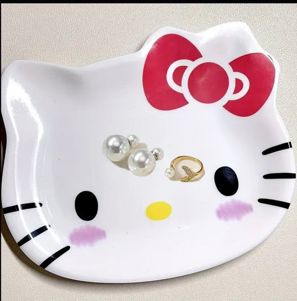 Piattino porta oggetti Hello-Kitty in porcellana - 299 HELLO KITTY