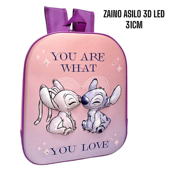 Zaino led Stitch e Angel - 674228