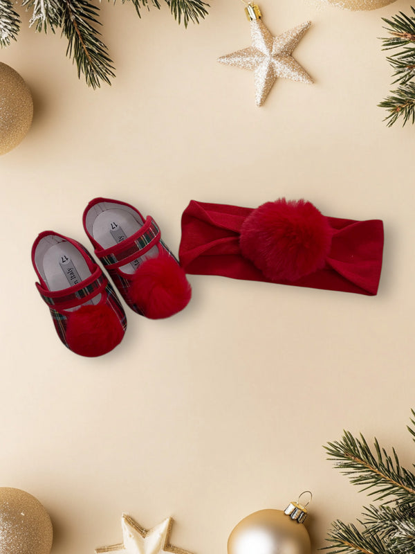 Coordinato 
Scarpine + Fascia con strass - NG2180C