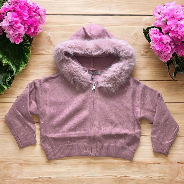 Cardigan con cappuccio - LF-6519
