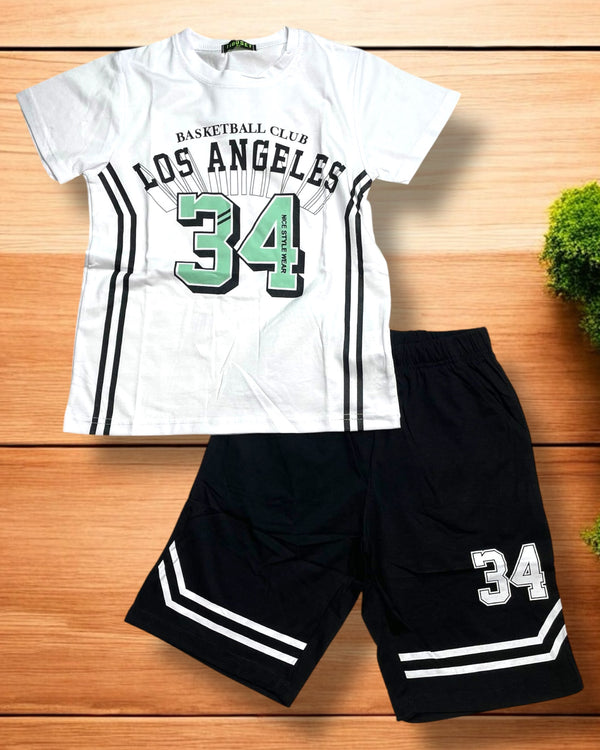Completo Los Angeles 
T-Shirt 
Pantaloncino in tessuto morbido - L-177