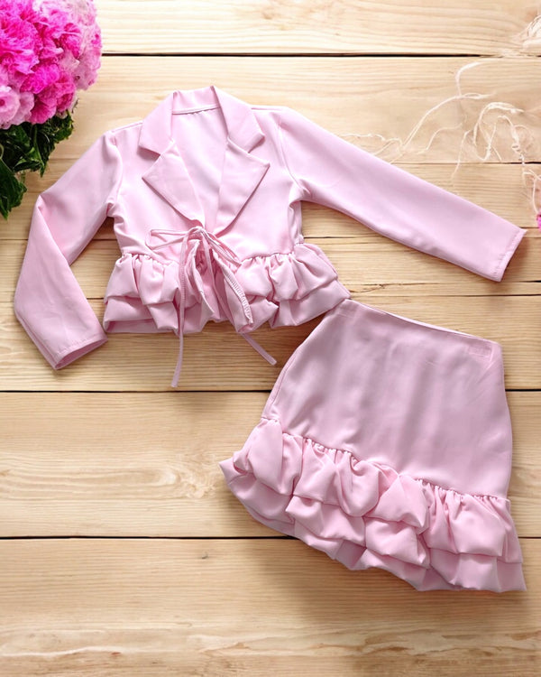 Coordinato 
Giacca;
Gonna con rouches. - 5209