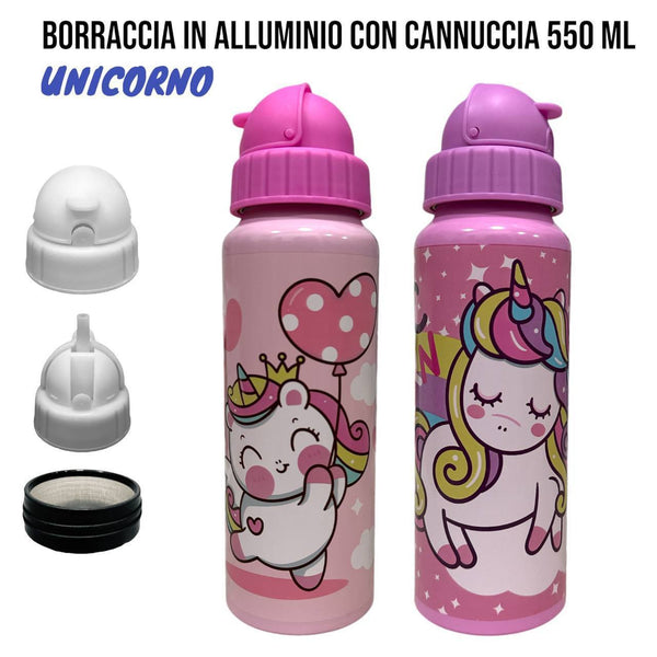 Borraccia Unicorno 550ml - X09515 UNICORNO