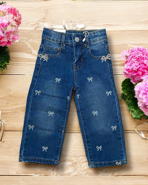 Jeans con fiocchi glitter - N-7109