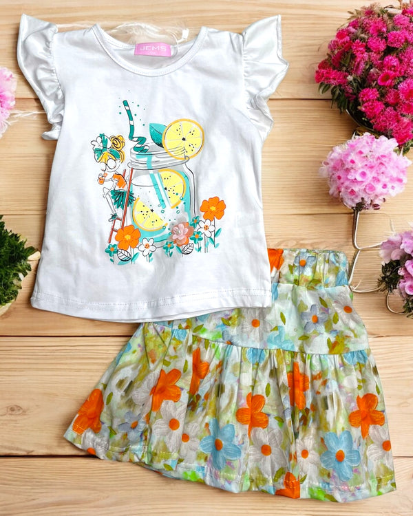Coordinato flowers
T-shirt
Gonna - M702