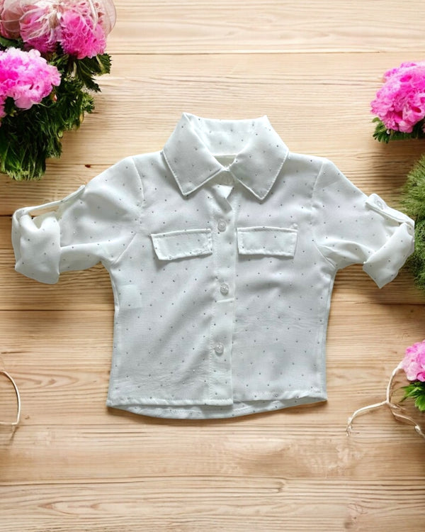 5160 - Camicia con strass