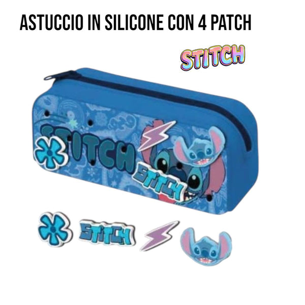Astuccio Stitch in silicone con patch - LST1184